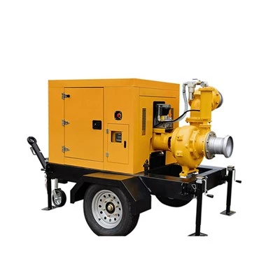 Sentrifugal Self-Trailer Pompa Bergerak Priming